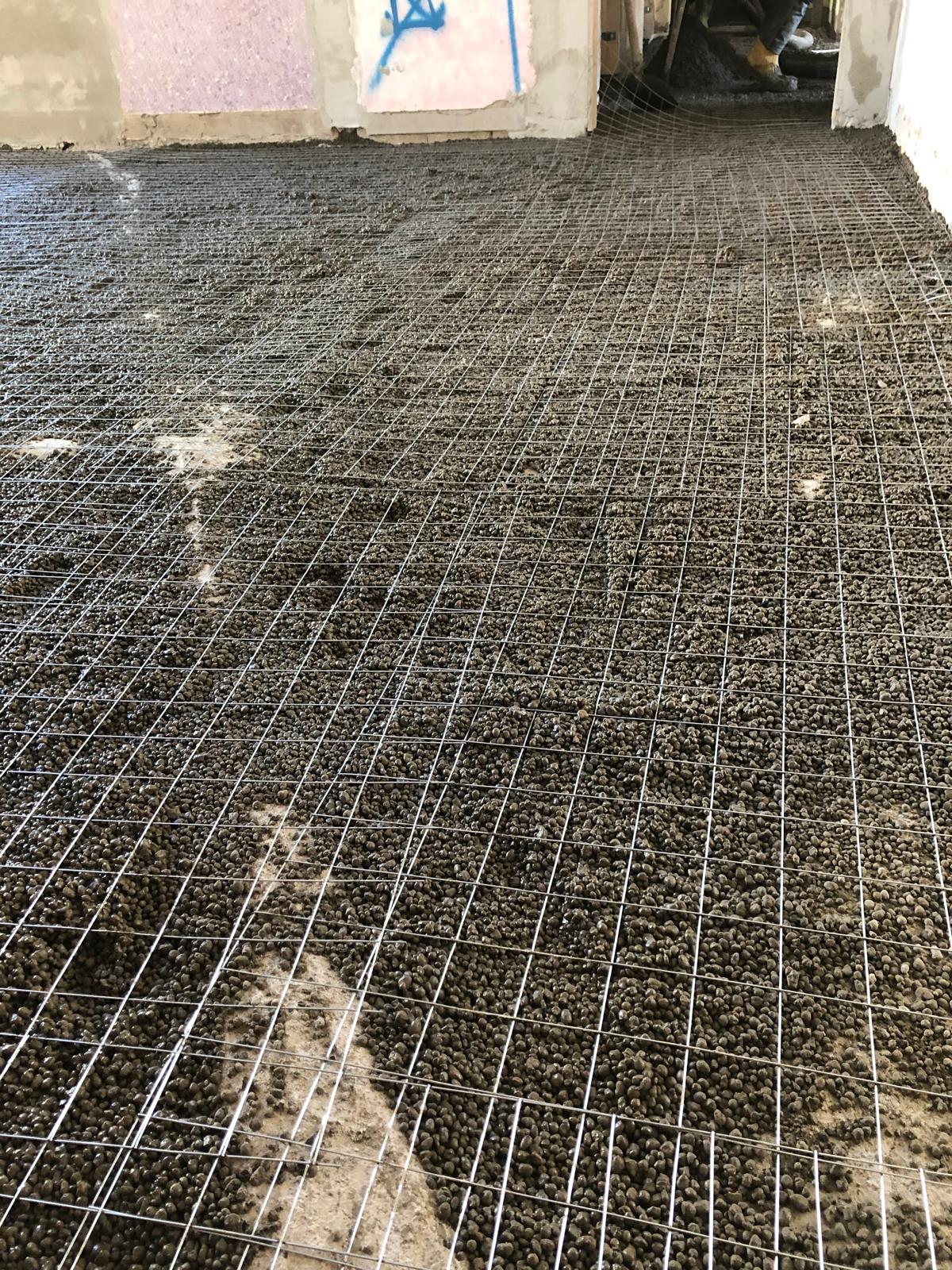 Calcestruzzo leggero strutturale cantiere Nuova Pav